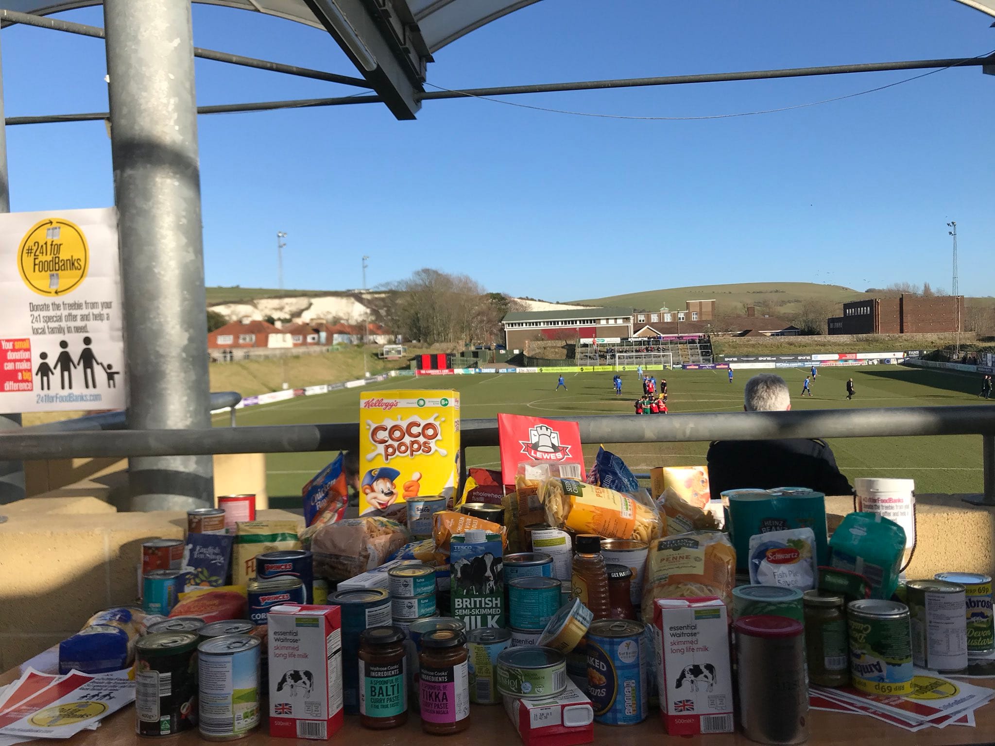 Collection for local Food Bank on Boxing Day