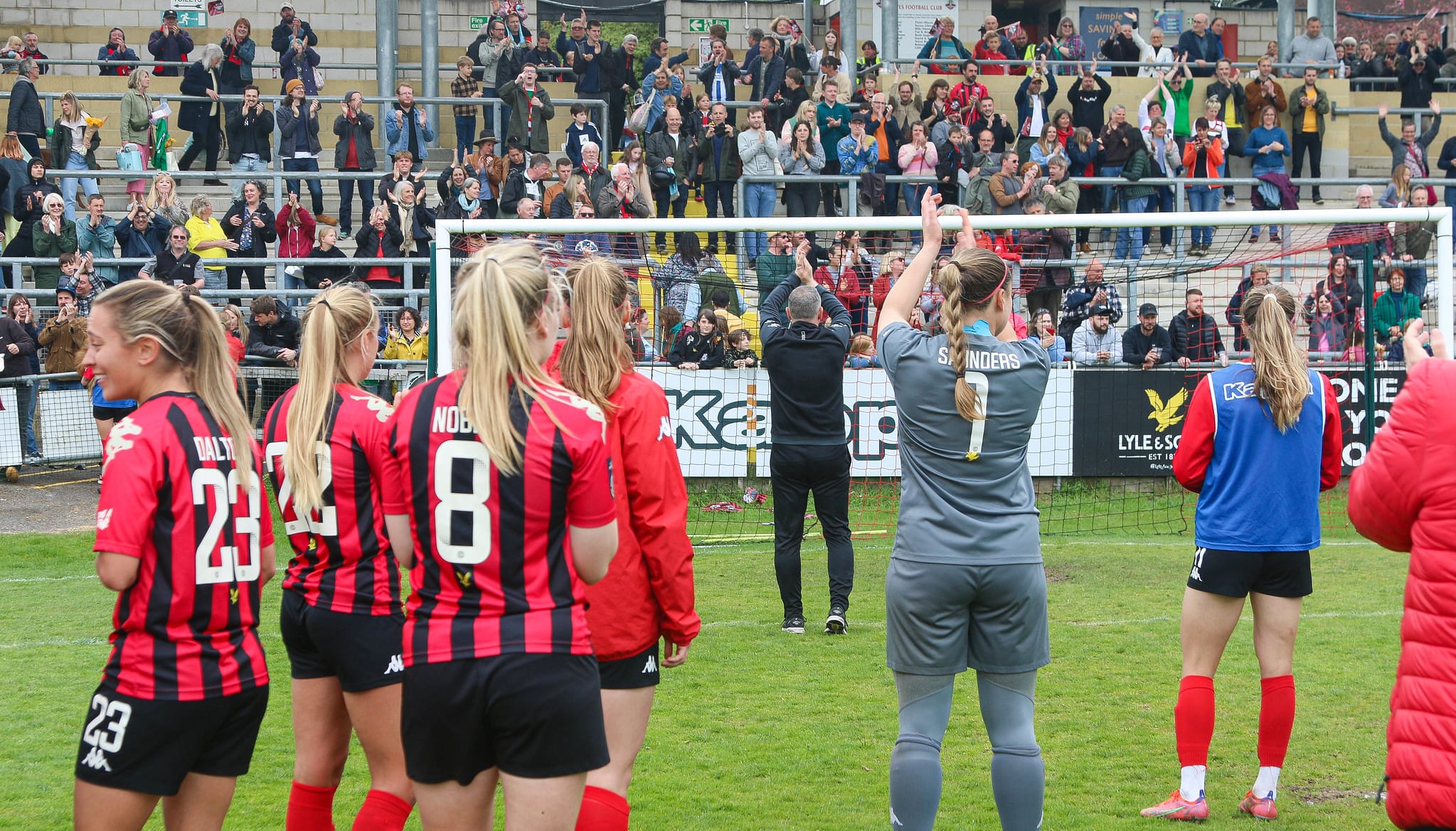 Record crowd sees Lewes beat Liverpool to end season in style