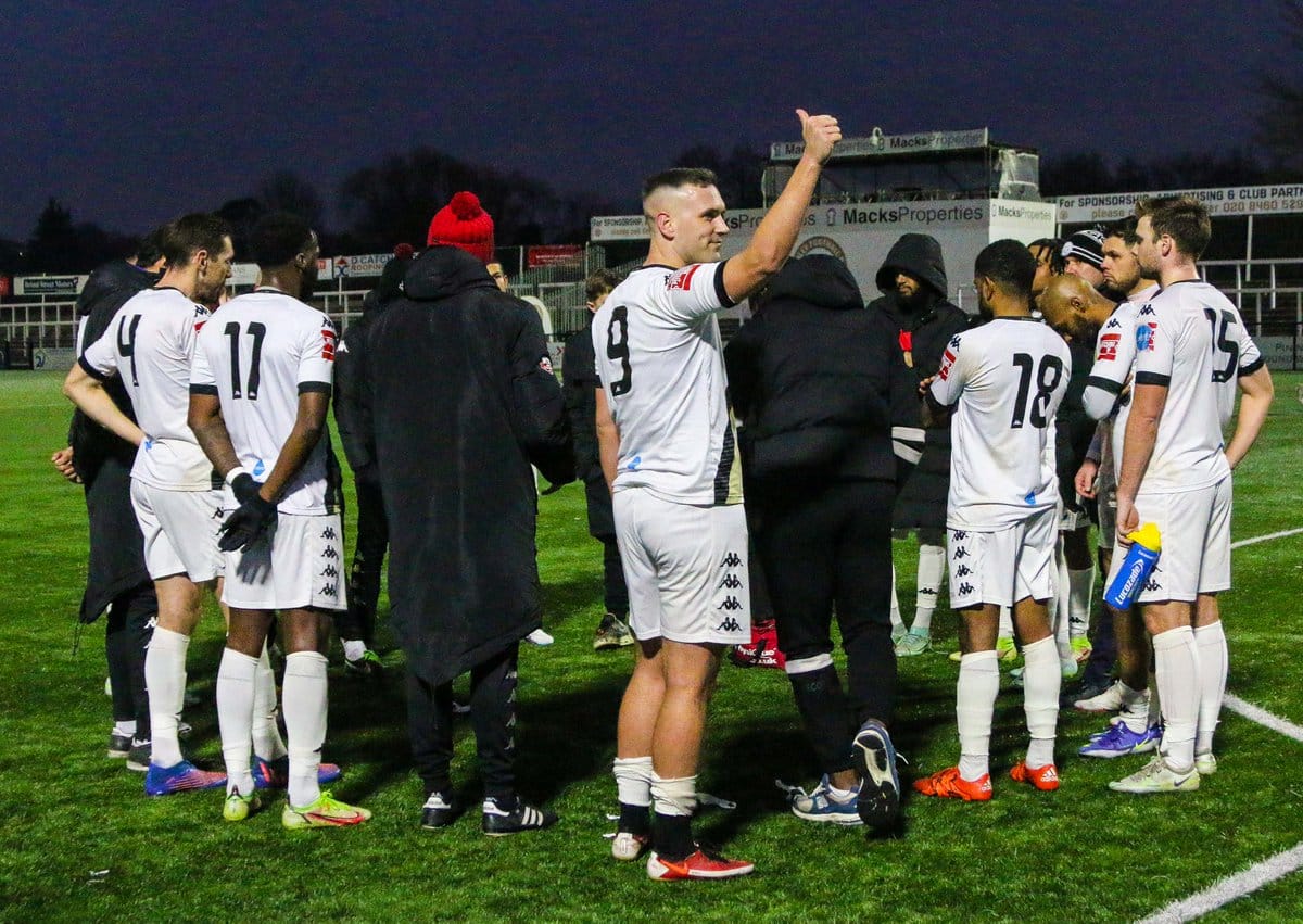 All square in the Derby Della Russell at Cray Wanderers