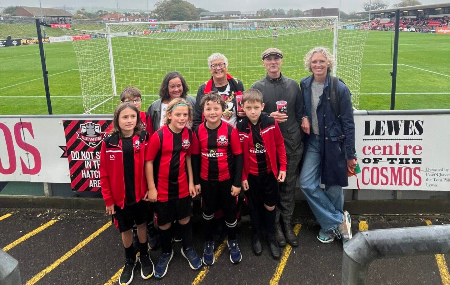 Lewes Juniors receive £1,500 Town Council grant for goals